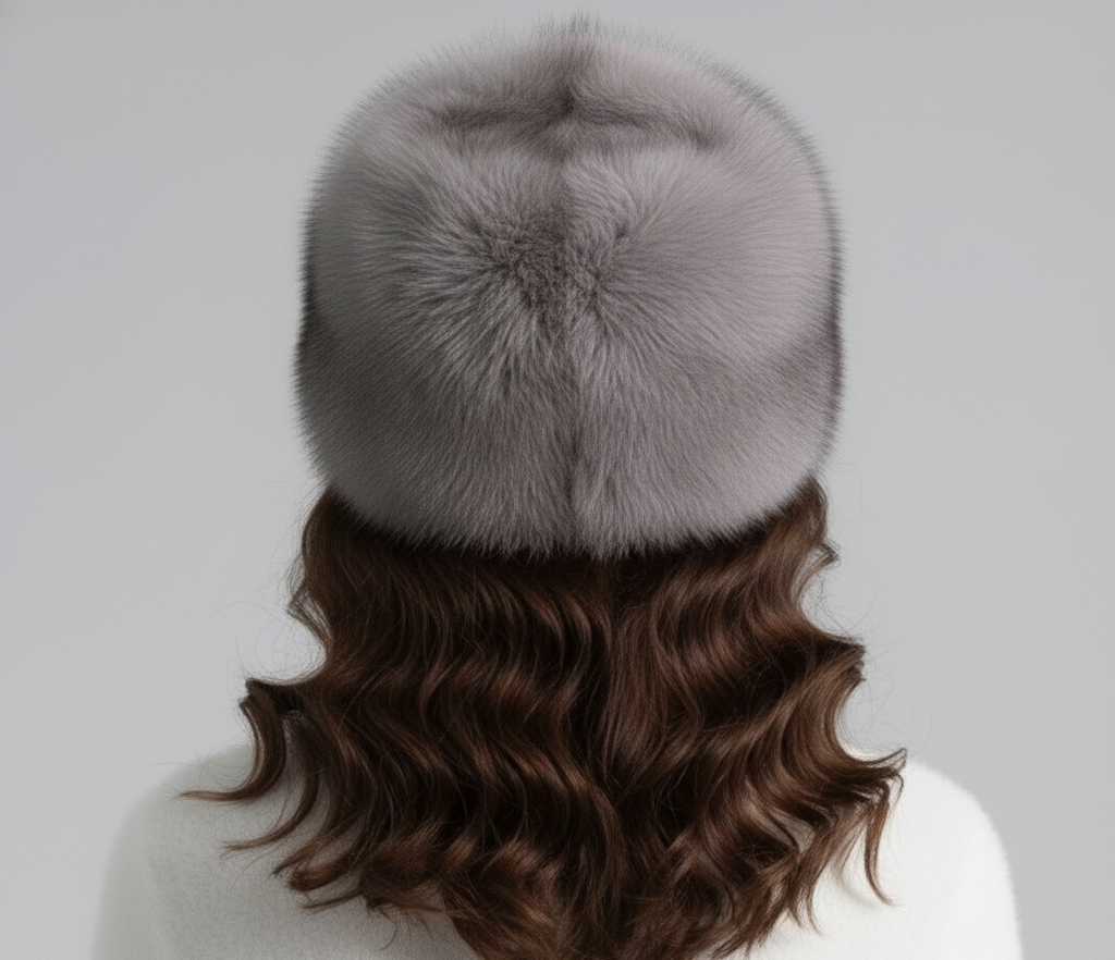 Rise - Faixa de Cabelo em Pele Felpuda com Topo Aberto