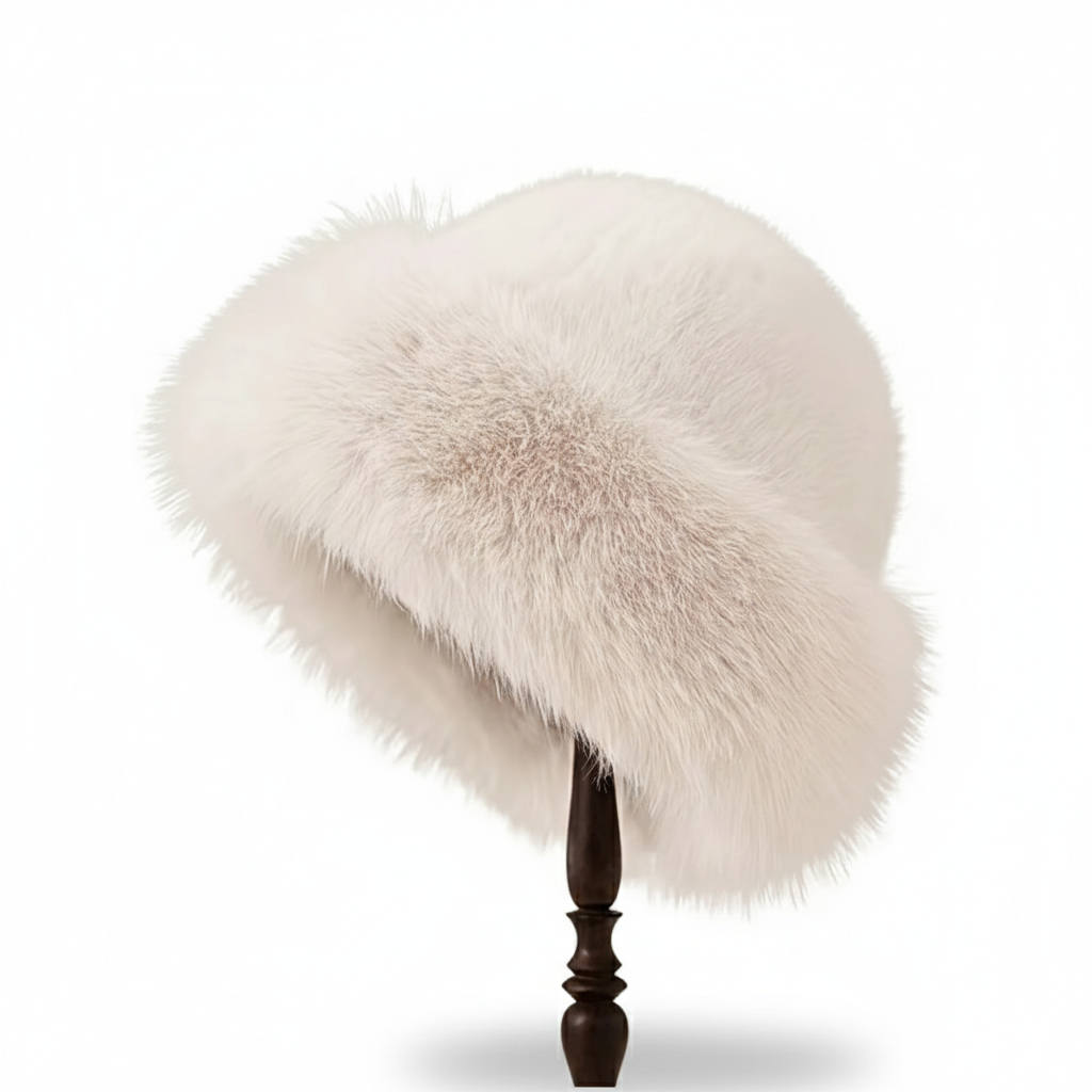 Luna - Gorro de Pele Atemporal com Silhueta Arredondada